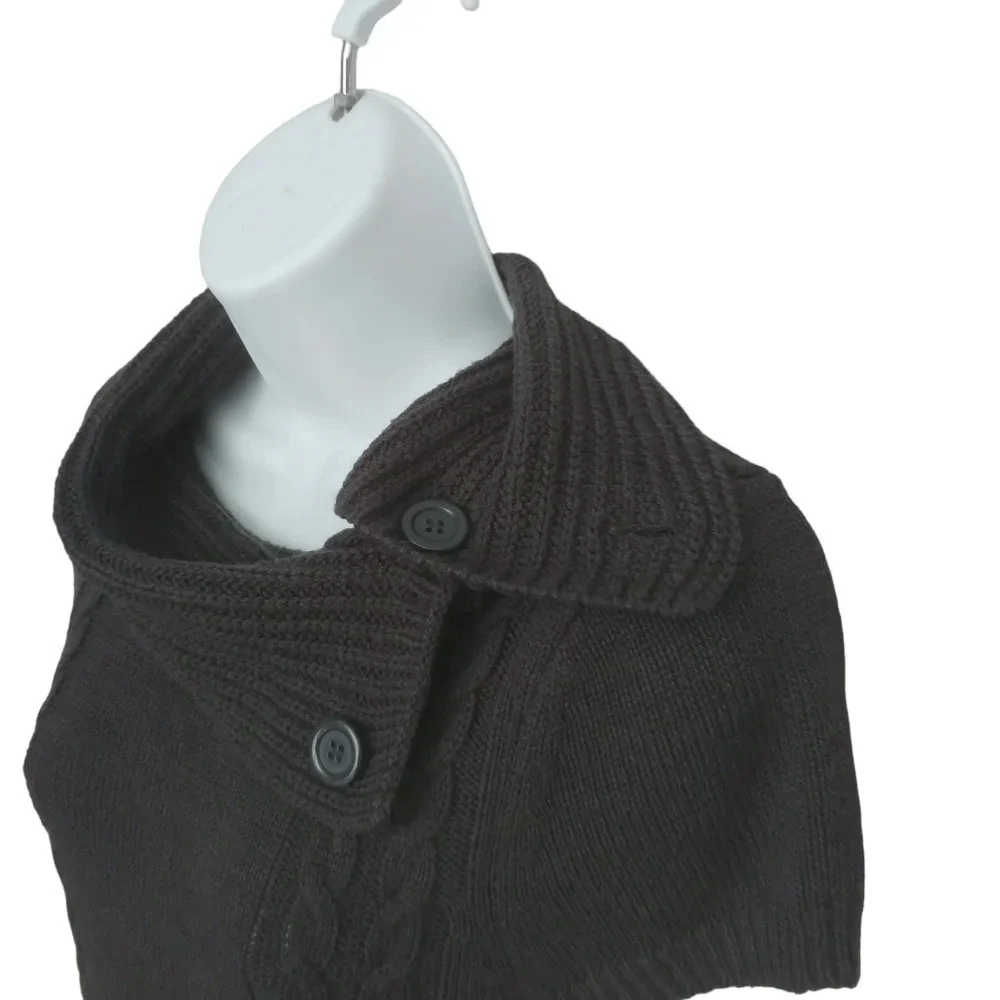 Wishes Wishes Wishes Cable  Knit Sweater Dress Dark Gray M - Picture 3 of 7